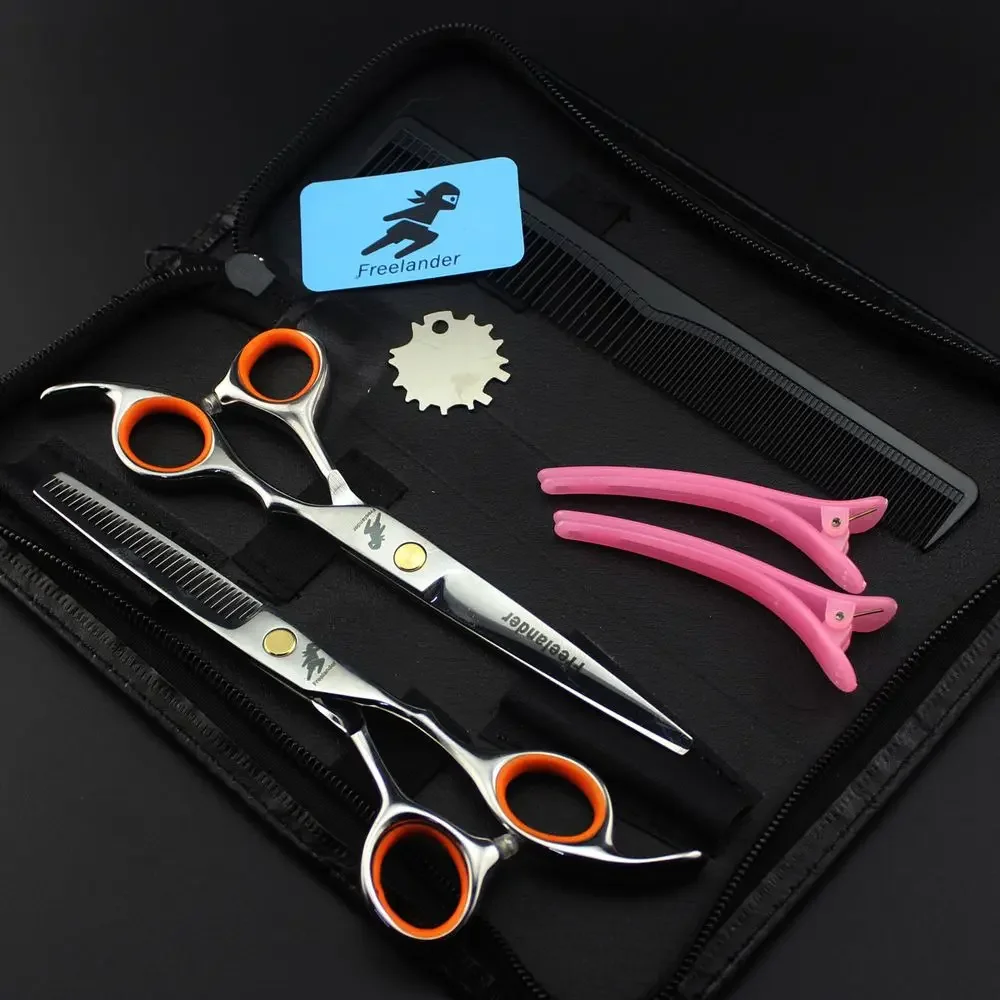 

6 Inch Professional Hair Scissors Set Stainless Steel Barber Shears Salon Styling Thinning Cutting Tool