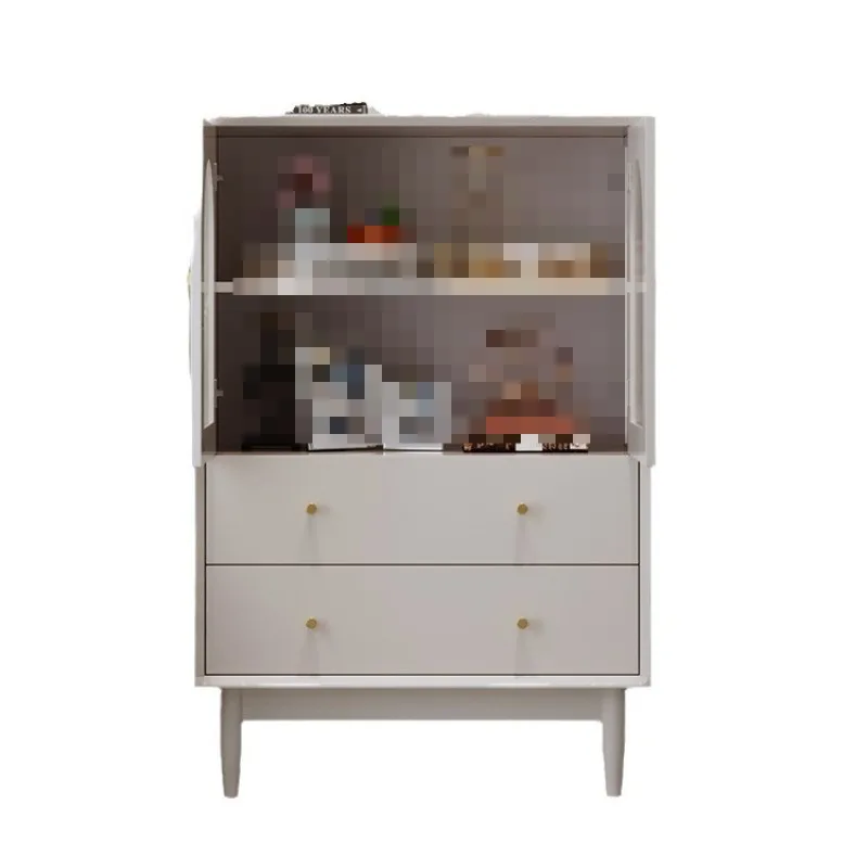 

Living room small vertical cabinet next to TV cabinet, chest of drawers, simple modern storage cabinet