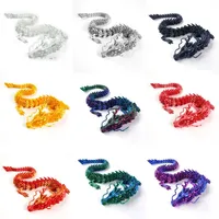 30CM 3D Dragon Desktop Decoration 3D Printed Chinese Dragon Model Crafts Office Ornaments Gifts