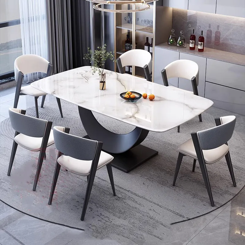 

Organiser 8 People Dining Table Modern Rectangle Minimalist Chaire Dining Table Legs Metal Italy Mesa Comedor Kitchen Furniture