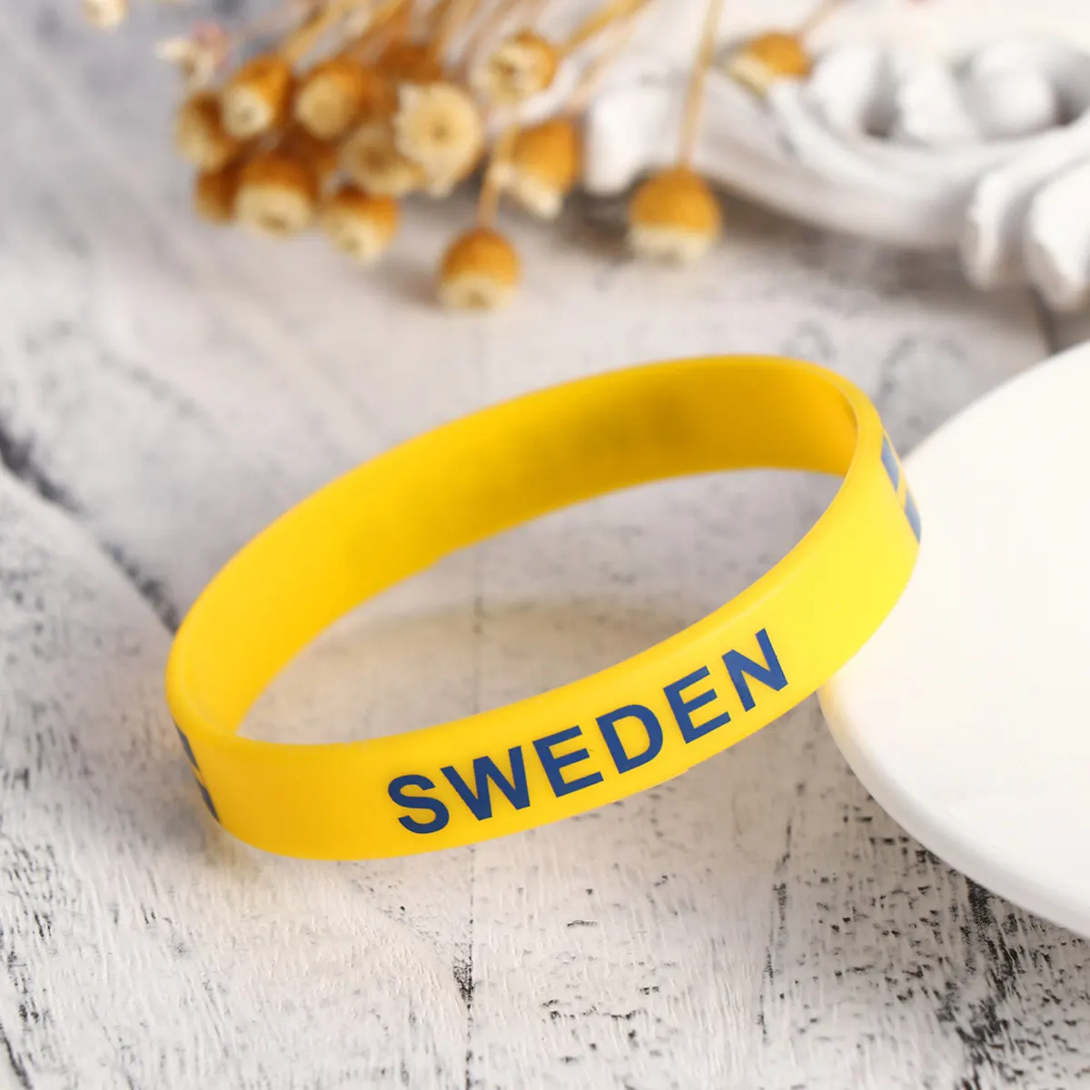

5Pcs Environmental Silicone Wristband Country Flag Decorative Sports Bracelet for Football Match National Flag Printed Silicone