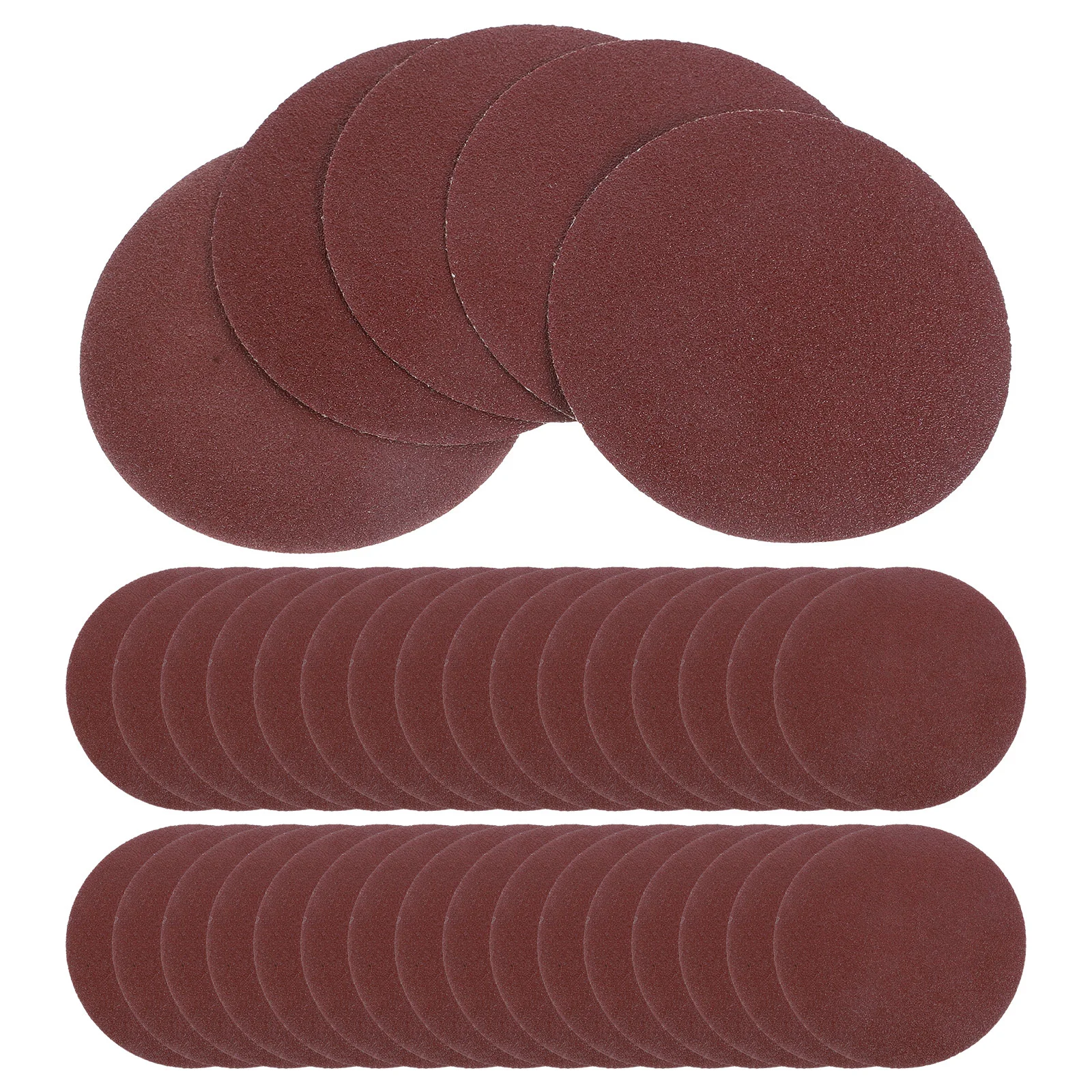 100 Pcs Disc Backed Sandpaper for Wood Fine Grit Grinding Tool Papers 80 Grits Sanding Pad