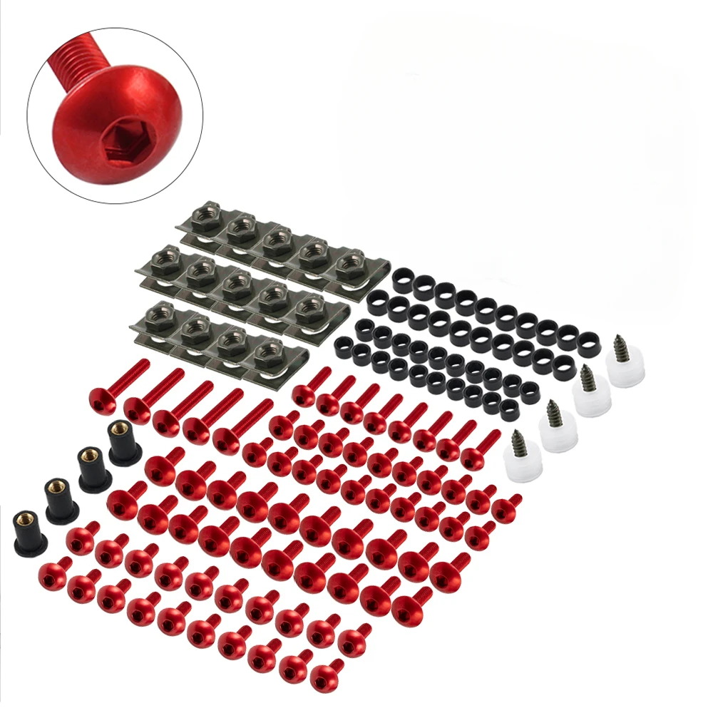 177PCS Body Screws Nut For BENELLI TRK 502X 502C BN 125 TNT 125 KYMCO AK 550 TRIUMPH TIGER 800 900 Fairing Protector Bolt Kits