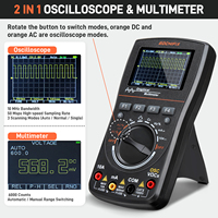 MUSTOOL 2 in 1 HD Intelligent Graphical Digital Multimeter Oscilloscope With 2.4 Inches Color 100MHZ for Electronic Test