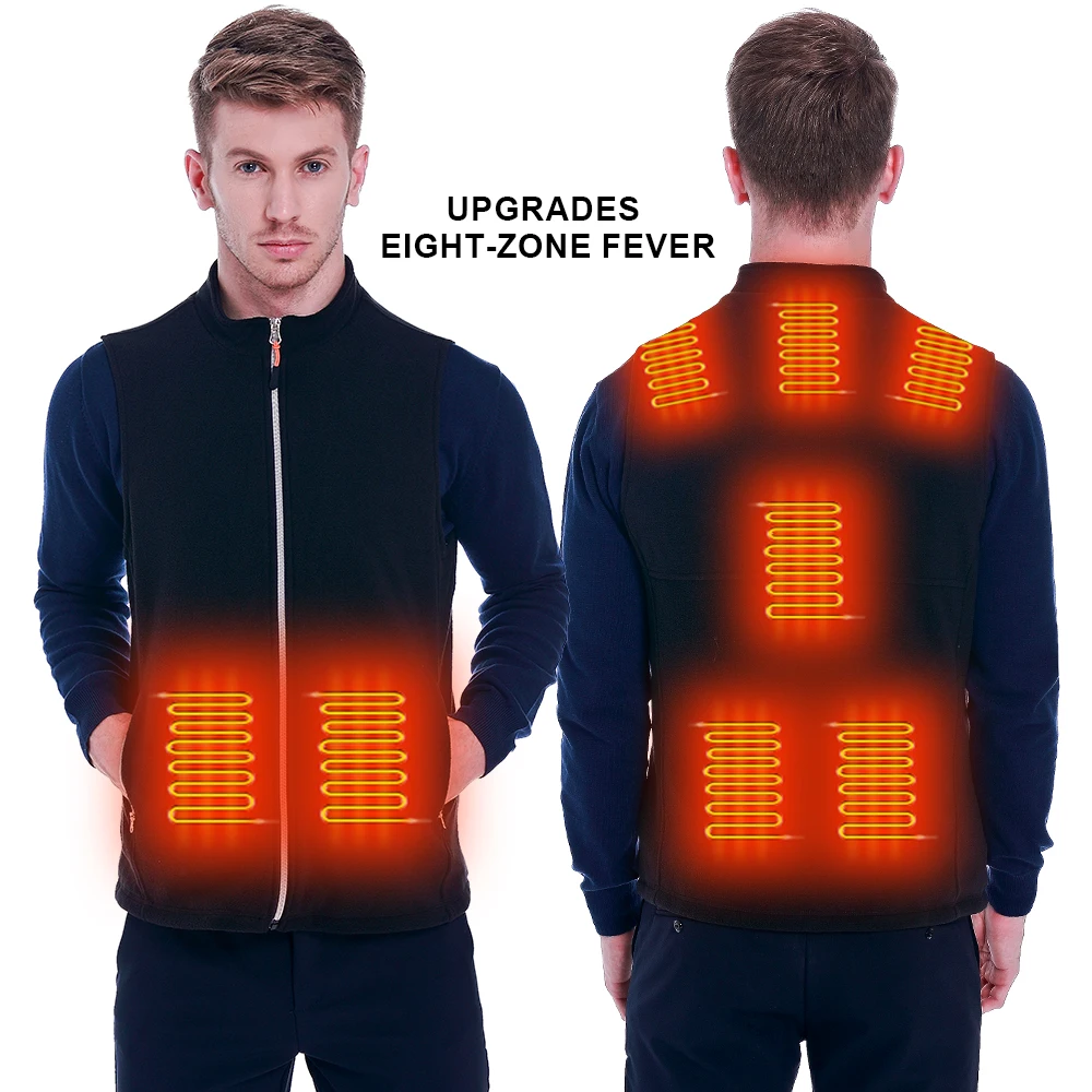 2024 Usb Heated Vest Men Women Clothes Rechargeable Warming Self Heating Vest Electric Heated Mens Jacket Clothing Thermal Coat