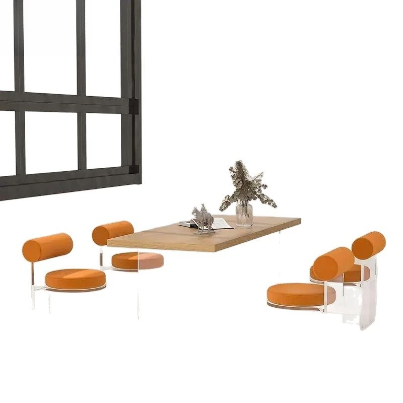 

High-end transparent chair, simple and fashionable acrylic dining chair for home use