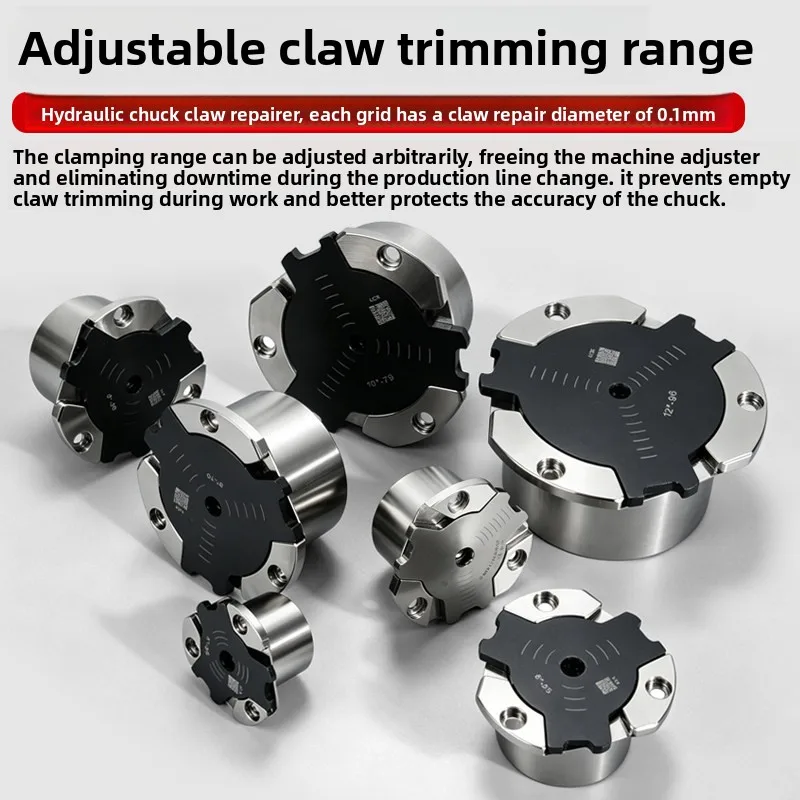 New 6 Inch 3 Jaw Chuck Truer Large Through Hole High Precision Lathe Soft Jaw Trimming Tool