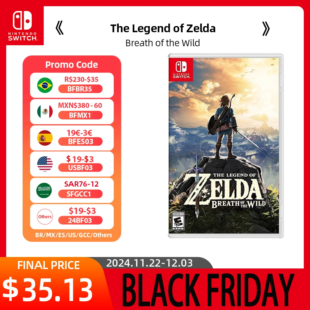 Nintendo Switch Game Deals - The Legend of Zelda: Breath of the Wild - Stander Edition Games Adventure Action and RPG Genre