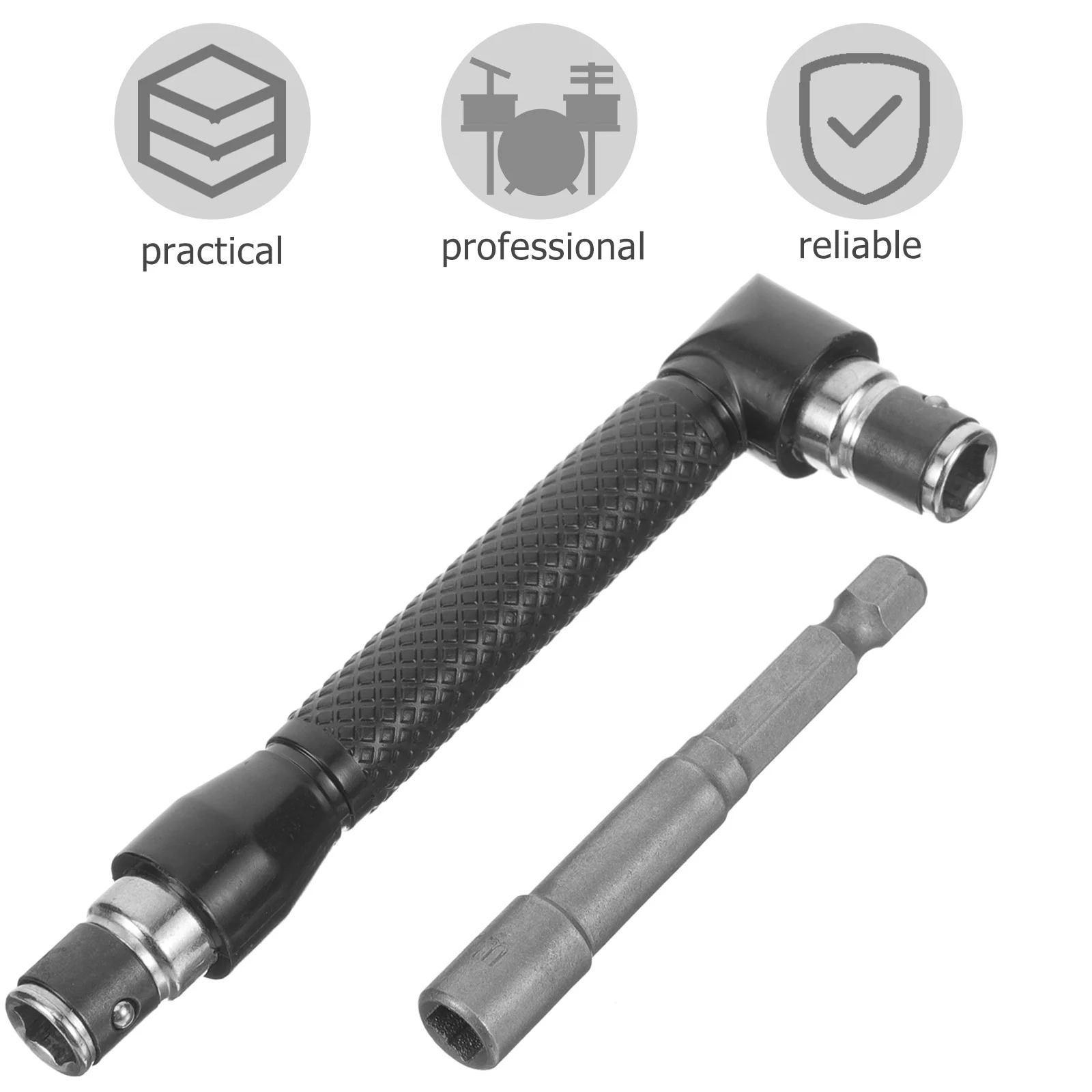 

Ratchet Drum Key Metal Zinc Alloy Plastic Handle Fast Replace Drill Bit Key for Drums Tuning Tool Portable Drum Accessory