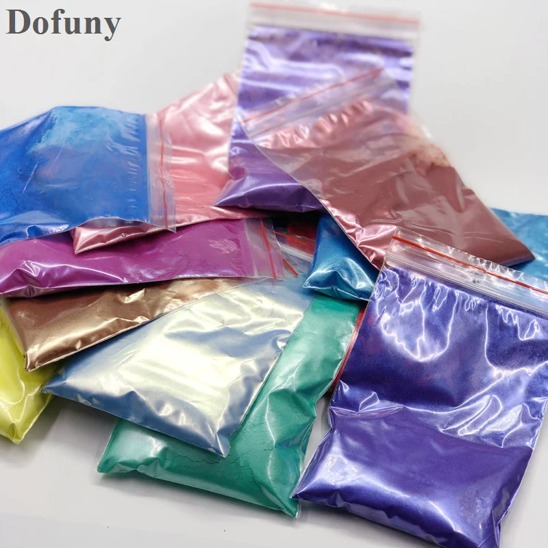 20g الطبيعية الميكا مسحوق المعدنية صابون يدوي الصنع الملونة بيرليسسينت الصباغ الميكا مسمار بريق اللؤلؤ مسحوق الايبوكسي الراتنج الصباغ