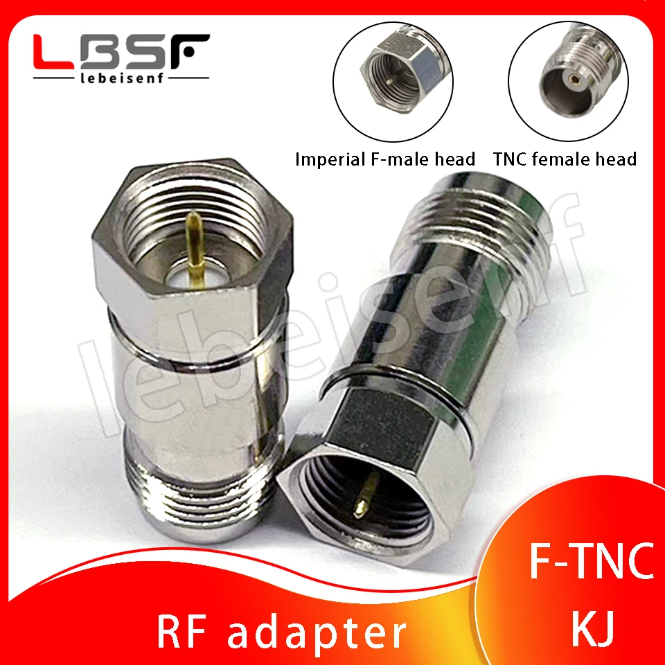 F-TNC KJ RF coaxial adapter, all copper high-frequency adapter, TNC female to F male adapter