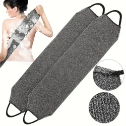 2pcs African Net Bath Body Exfoliating Long Net Double-Sided Shower Body Scrub Back Scrubber Skin Smoother Beauty Skin Bath Wash