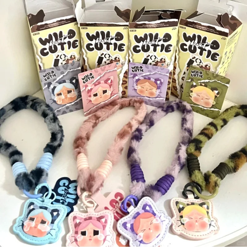 

Pop Mart Crybaby Wild But Cutie Series Mobile Phone Lanyard Blind Box Guess Bag Anime Figure Ornament Figurines Dolls Model Gift