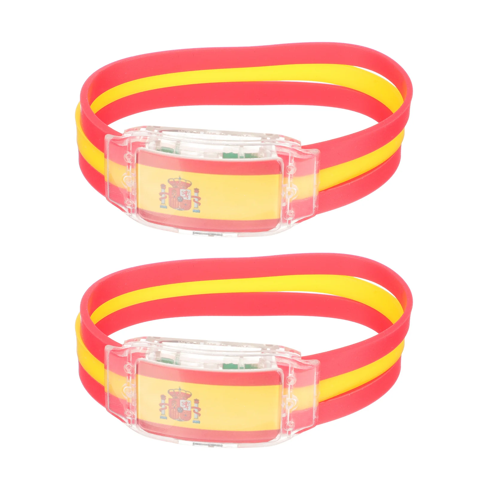 

2 Pcs LED Luminous Bracelet Cheering Silicone Bracelets High Quality Silica Gel