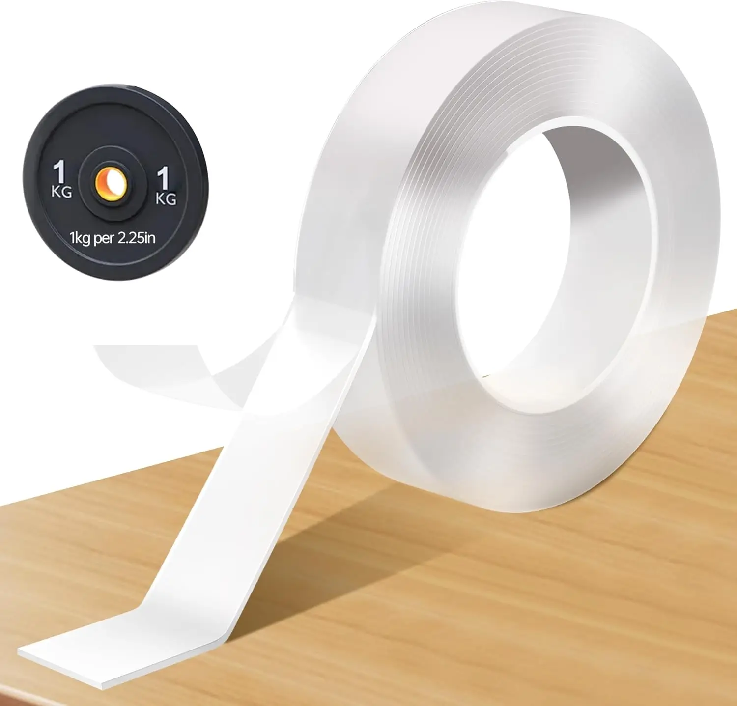 Double Sided Tape Heavy Duty, Nano Adhesive Strips for Picture Hanging, Weather Resistant Mounting Tape for Home Office DIY, 10