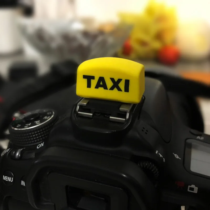 Protector de tapa de zapata de cámara en forma de TAXI para Canon, Nikon, Fuji, Pentax, Olympus, dslr, sin Espejo, sony A7, A6000, 1 unidad