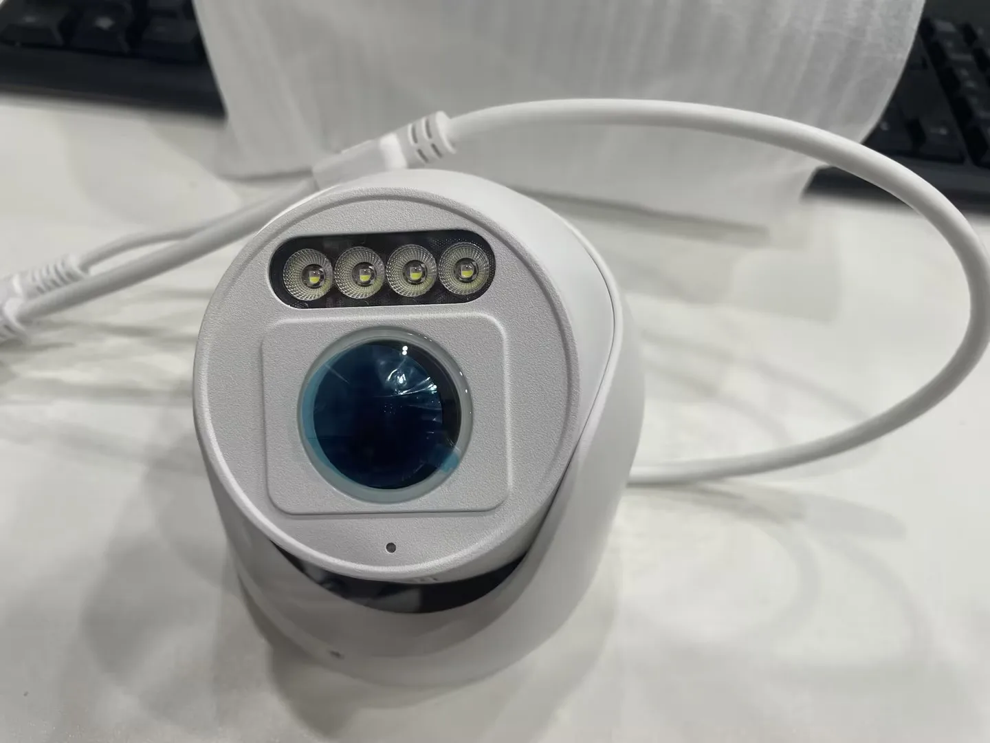 Picture 3: Techage Wide Angle 4K PoE IP Camera 1.7mm 165Degree Panoramic Fisheye Lens Human Detection 8MP Audio P2P CCTV Video Surveillance