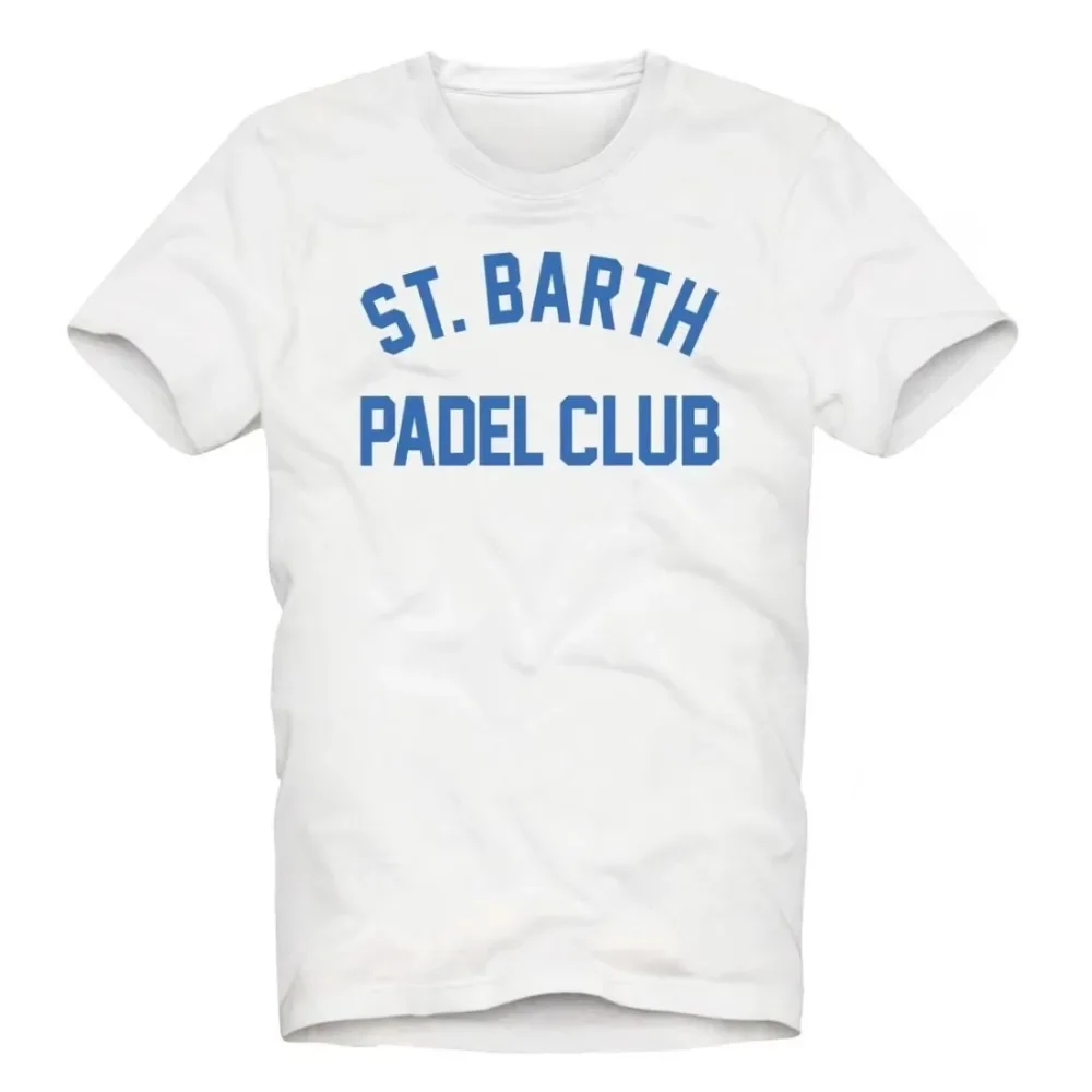 

MC2 Saint Barth Padel Peripheral Pattern Women Printing Summer Luxury Brand Pure Cotton Men's and Women's T-shirts Short Sleeves