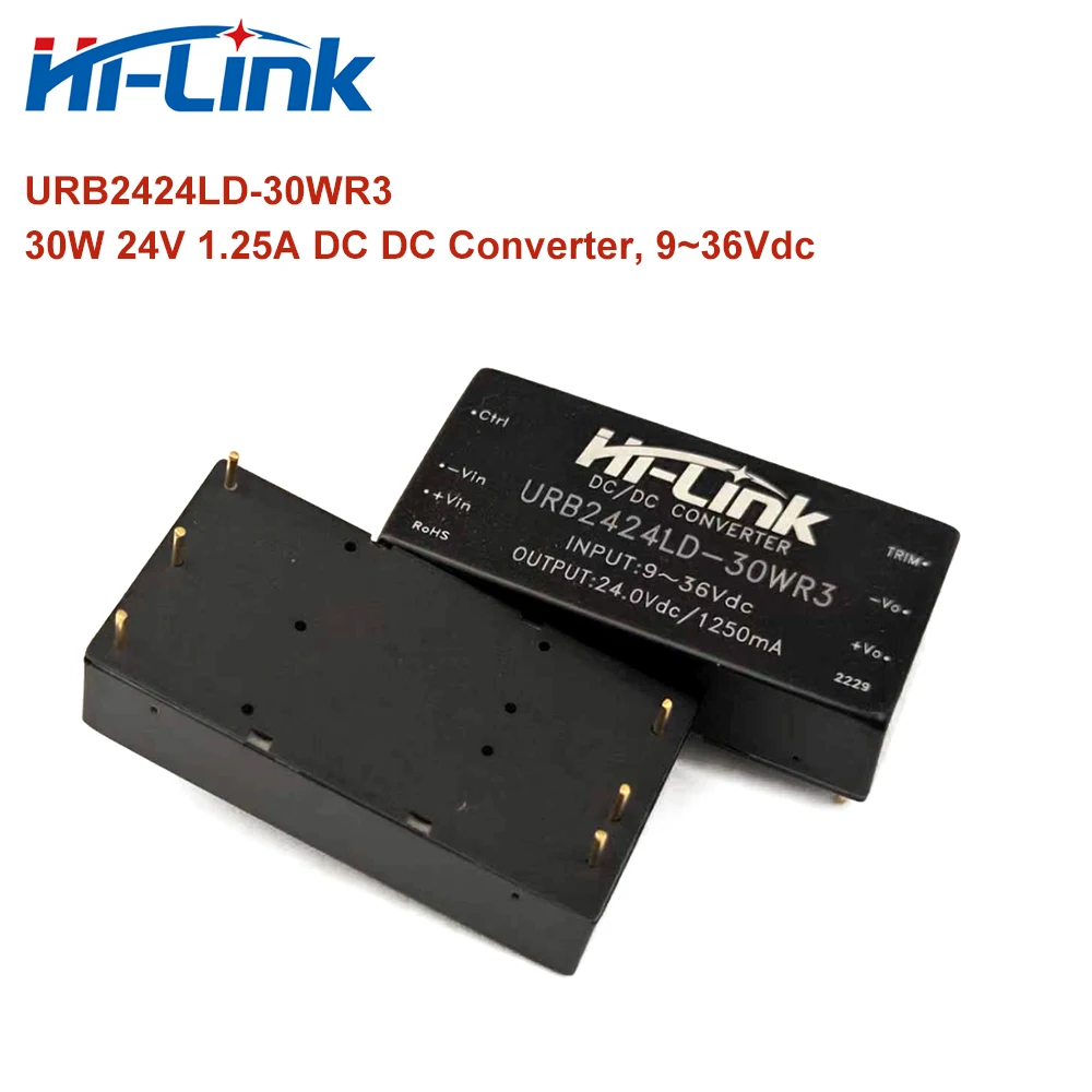 30W 24V 1.25A 9~36Vdc URB2424LD-30WR3 DC Isolated Output Power Supply Module HLK-30D2424C