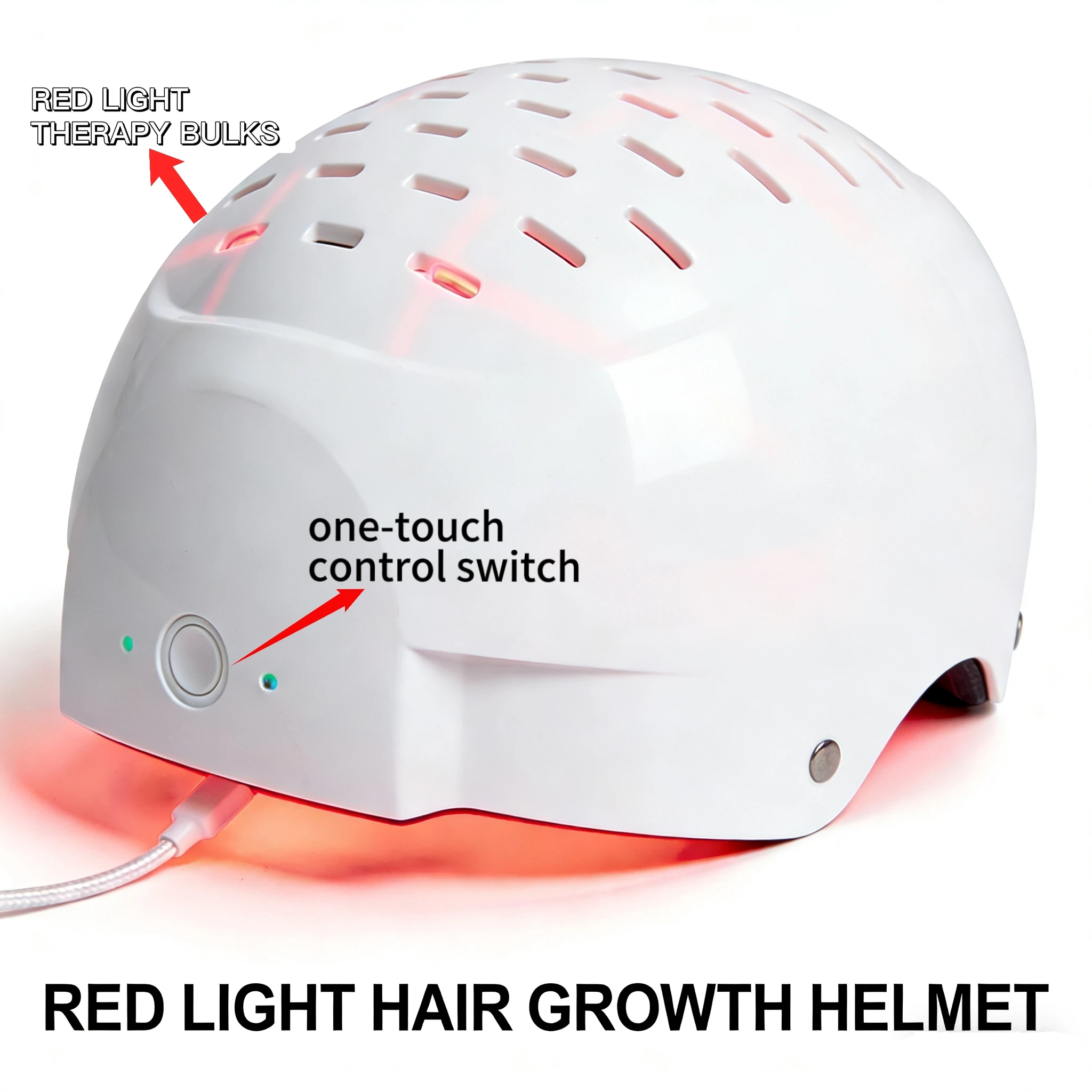 

Шапка для роста волос с 300 диодами и красным светом 650 нм, лазерная терапия LLLT от выпадения волос для мужчин и женщин, функция интеллектуального таймера