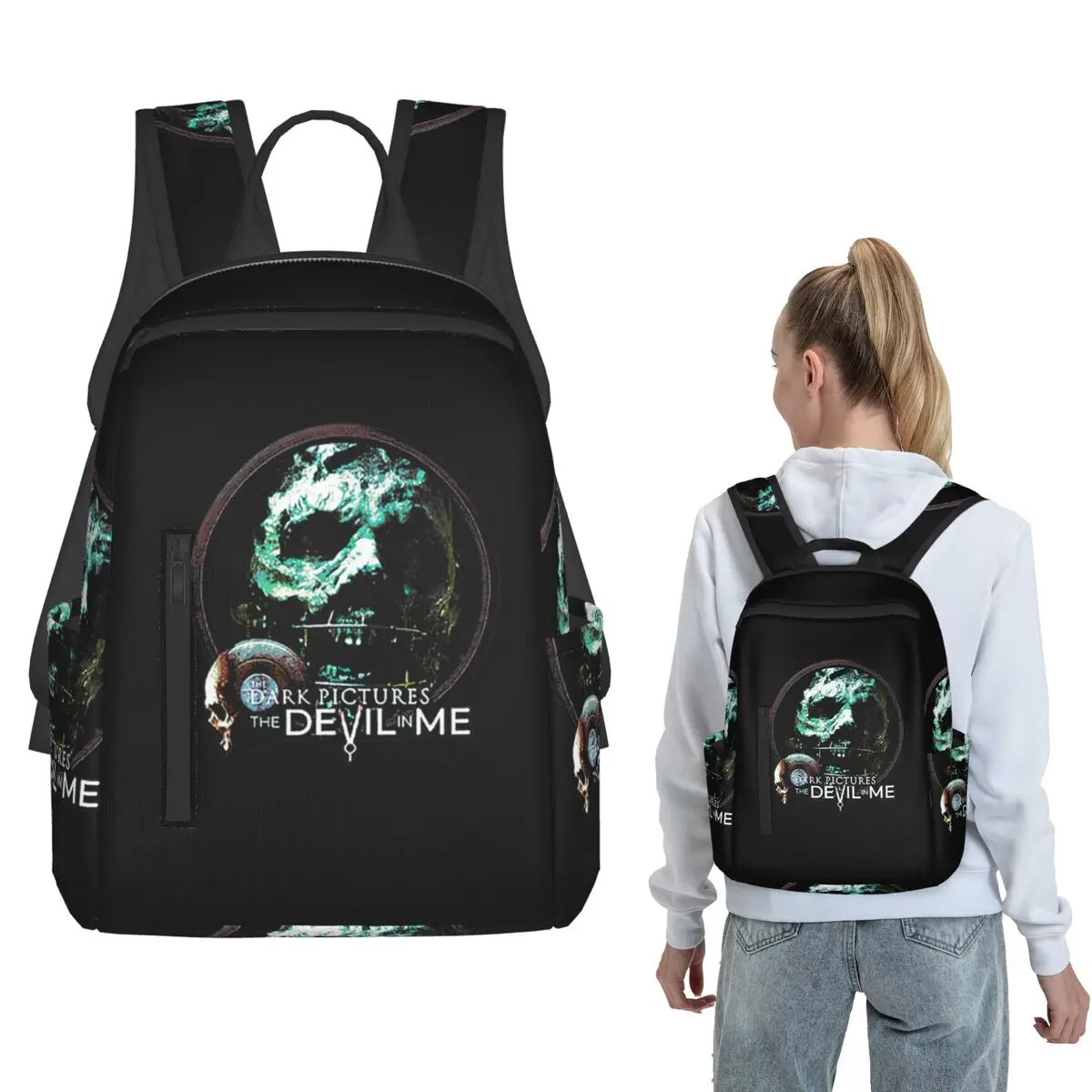 The Dark Pictures Anthology(Game) Backpack Daypack Boys Girls BookBag School Bag Shoulder Bags for Men Women