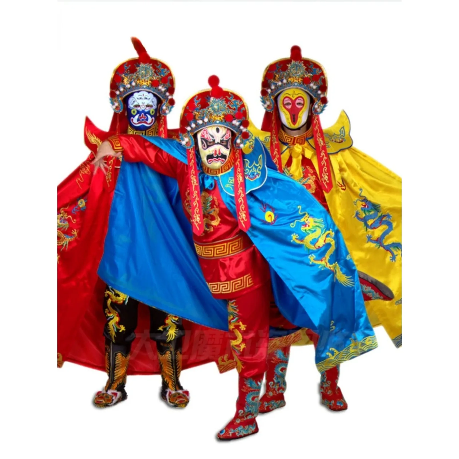 Authentic Sichuan Opera Face Changing Clothing Props Clothes  13 Face Makeups