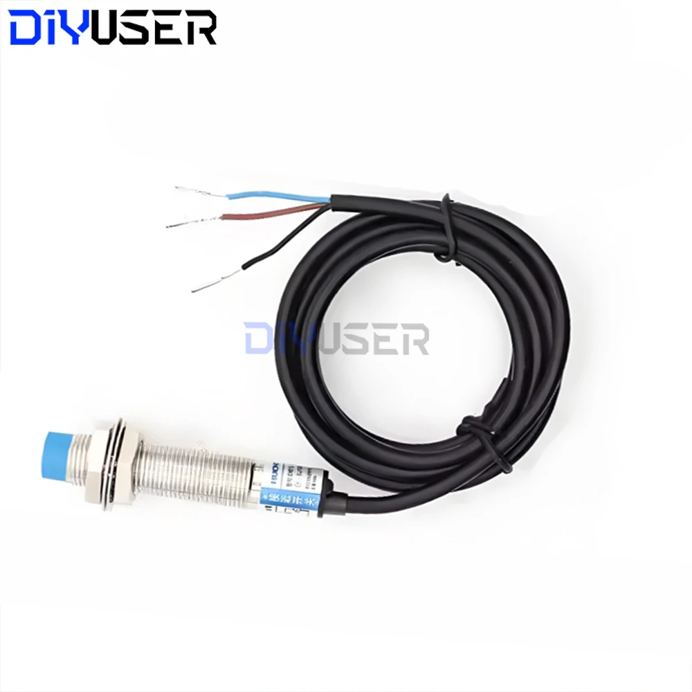 LJ12A3-4-Z/BX مستشعر القرب الاستقرائي NPN NO تيار مستمر 6-36 فولت 4 مللي متر كشف التبديل للأتمتة الصناعية باستخدام الحاسب الآلي