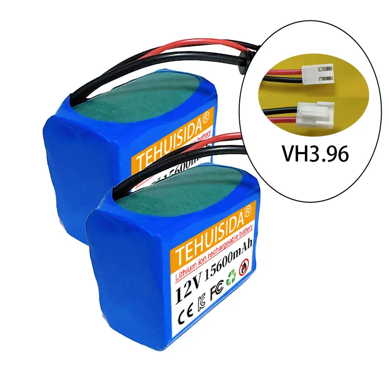 2PCS 12V 15600mAh D50B GPS Bait Boat 18650 Lithium-ion Battery for Elevator Intercom Video Doorbell Emergency Light Emergency image 3