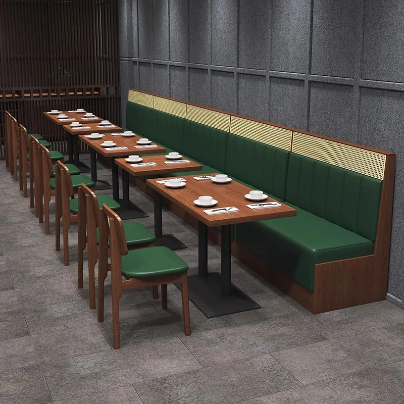 

Commercial Catering Solid Wood Furniture Tea Restaurant Table And Chair Combination Hong Kong Style Coffee Snacks