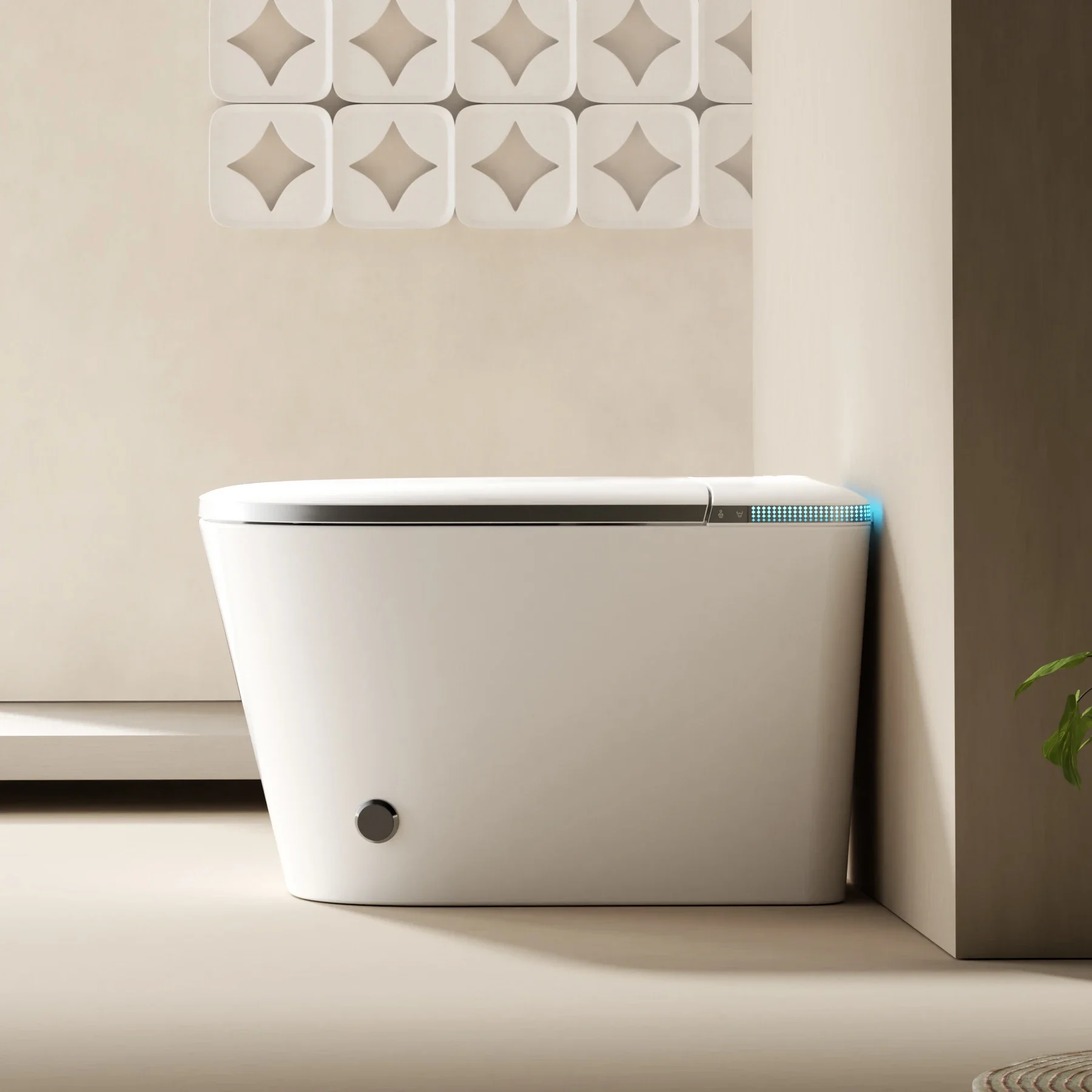 Smart Wc Toilet Easy to Install Waterproof Box Ceramic Round M9 Special Design Widely Used Home Furnishing Toilet