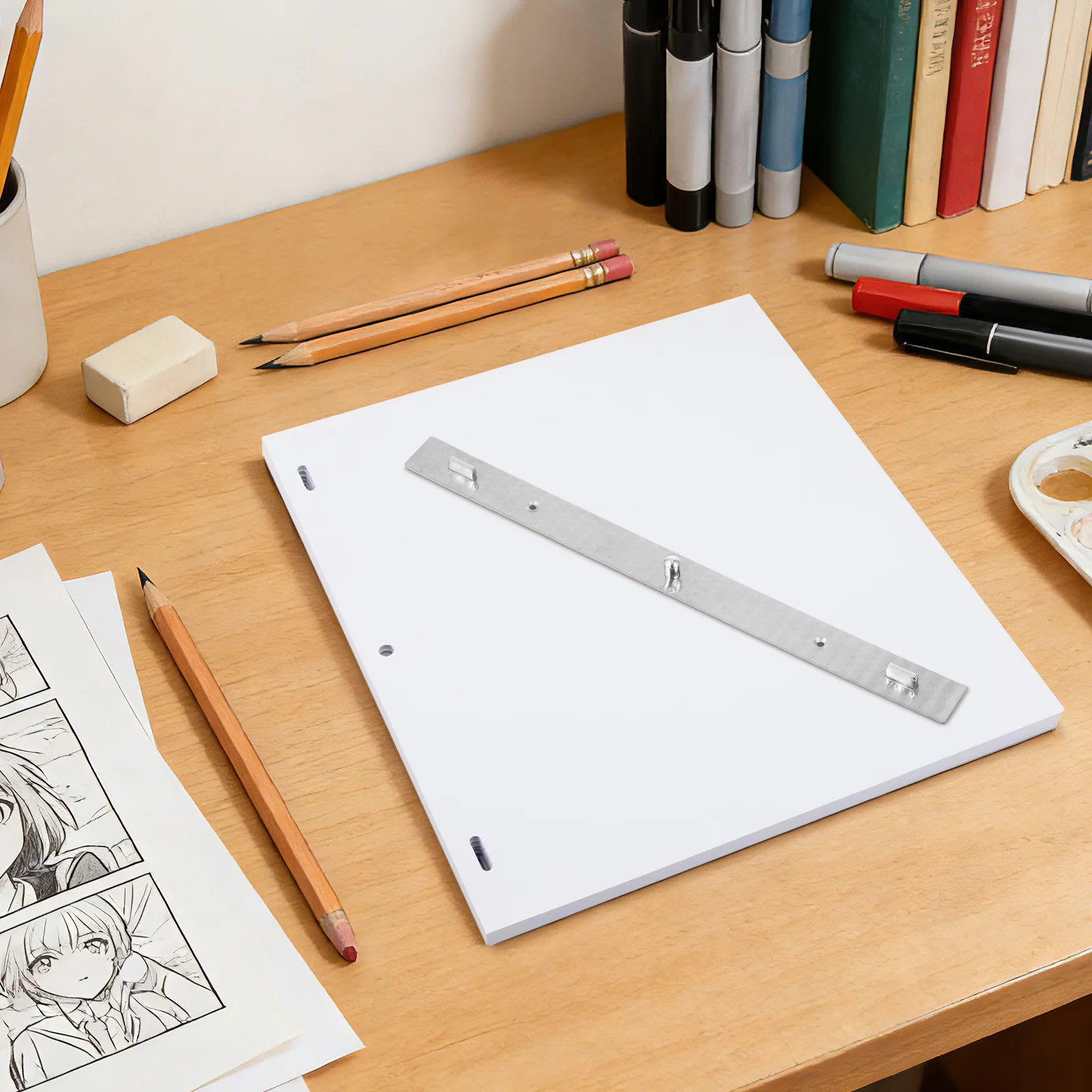 Positioning 3 Pin Peg Bar Ruler For Animation Drawing Lightweight Pegbar Tool Cartoon Art Diy Drawing Supply