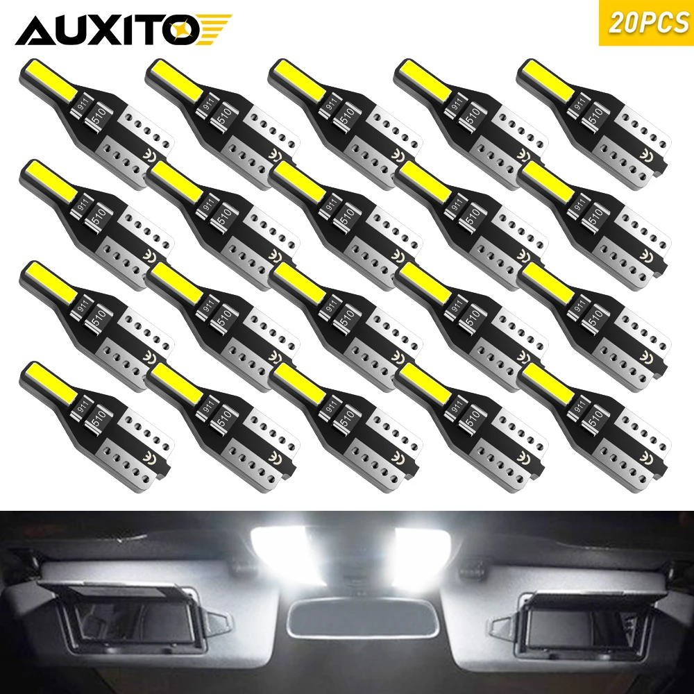 20/10/2X T10 W5W LED Canbus الداخلية ضوء الليل لبيجو 207 مازدا 2 3 6 CX5 CX3 جولف 4 5 6 7 فولكس فاجن أودي A3 8P A4 B6 B7 #1