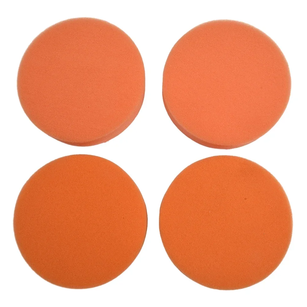 Flat Sponge Polishing Buffer Pad 100mm 4inch 4pcs Auto Care Buffing Pads Car Buffing Pads Foam Sponge Waxing Pad