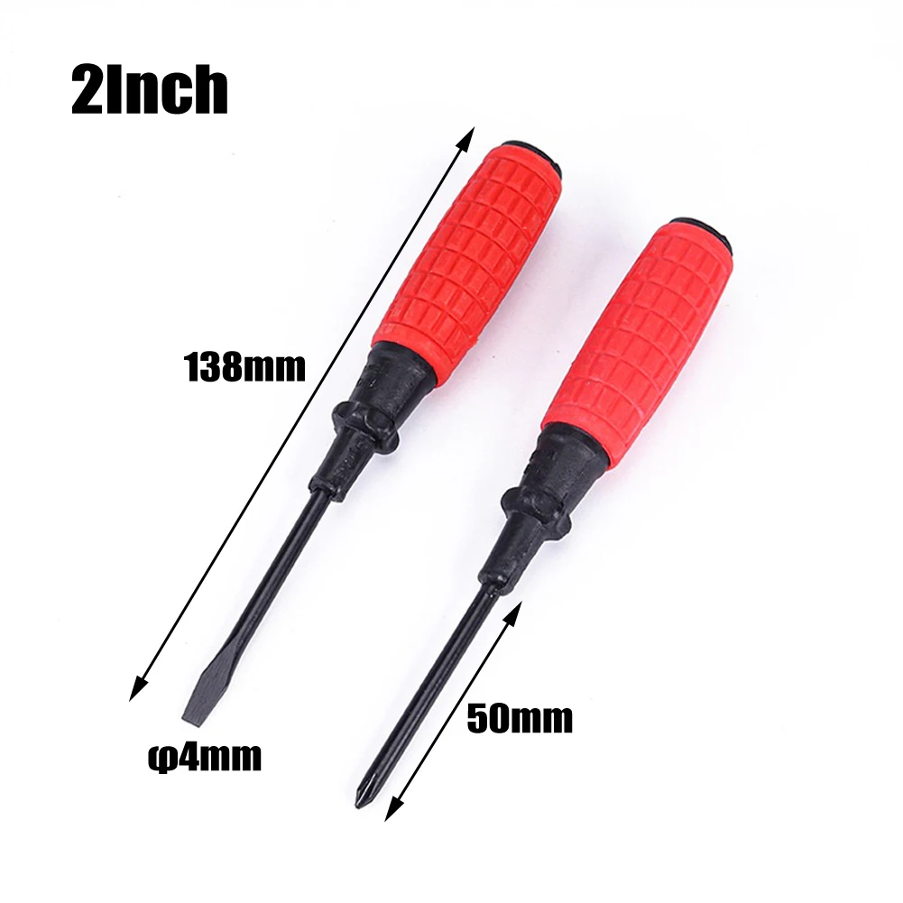 2Pcs Precision Screwdriver Slotted Screwdriver And Cross Screwdriver 2/3/4/5/6/8Inch For Repairing Household Appliances