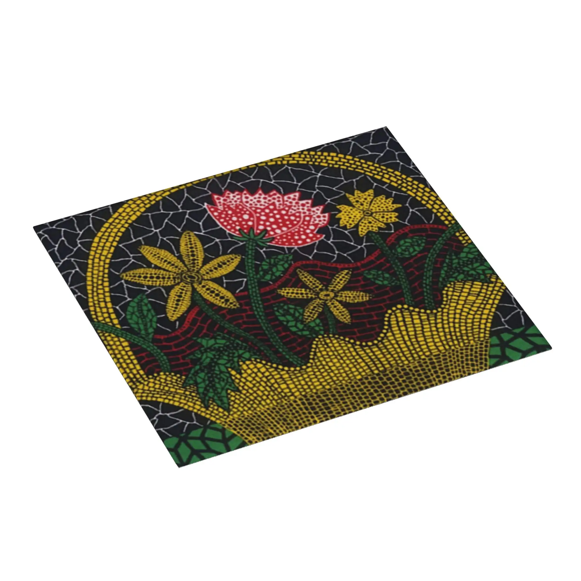 Yayoi Kusama Non Slip Kitchen Counter Protector Mat Barware Tableware Reusable Plants In The Basket Drying Mat For Kitchen