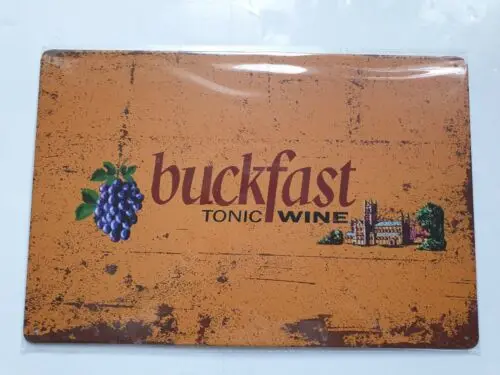 Buckfast Tonic Wine Metal Sign Plaque Man Cave Beer Retro Bar Garage FREE P&P