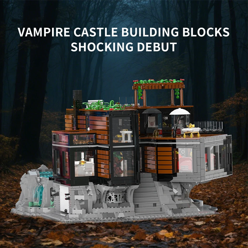 3388 stücke MOC Idee Vampir Haus Bau Bausteine Montage Stadt Street View Modell DIY Spielzeug für Kinder Geschenk Set