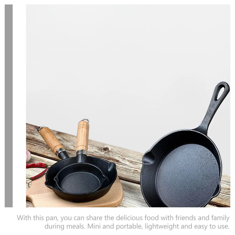 

Nonstick Frying Pan Cast Iron Small Pan for Breakfast Pancake Bacon Eggs Multifunction Cooking Tool Kitchen Gadget