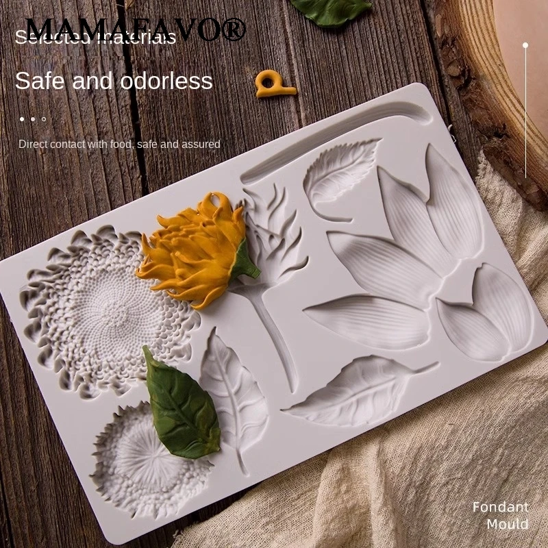 12 Styles 3D Flower Silicone Cake Mold Resin Peony Daisy Lotus Fondant Candy Chocolate Mould Baking Tools Decoration Accessories
