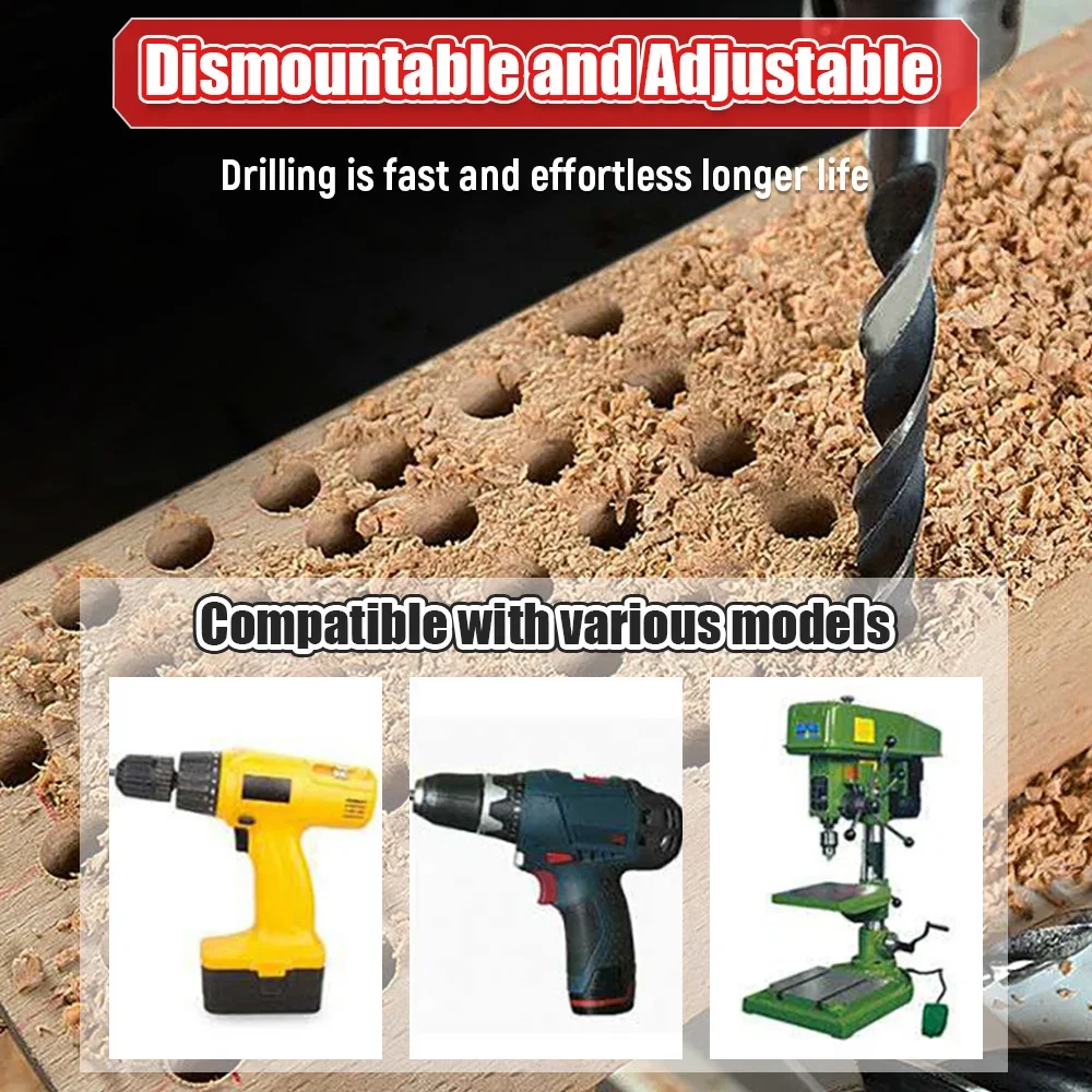 Oauee HSS Countersink Drill Bit Set Reamer Woodworking Chamfer Boring Drill L-wrench Counterbore Hole Cutter Screw Hole Drill