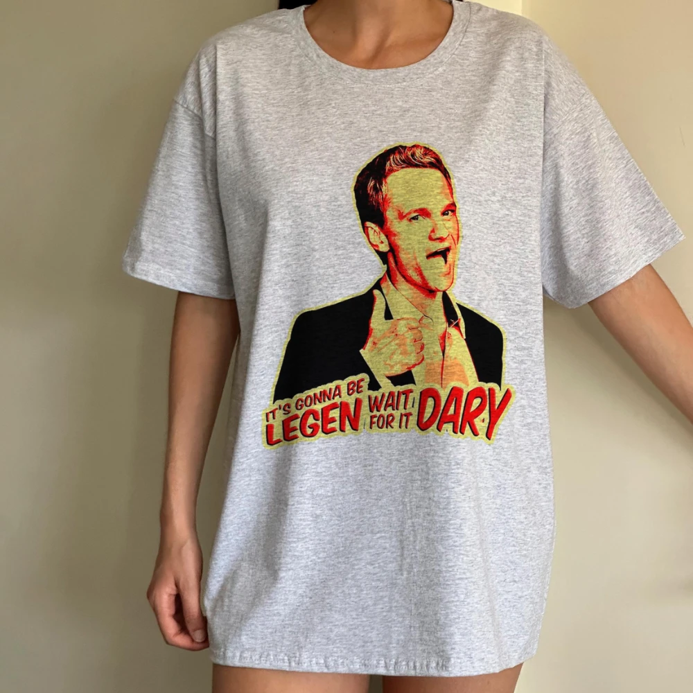Barney Funny Tshirt Legendary Tee How I Met Your Mother Shirt Tv Series Gift Clothing Graphic Short Sleeve Shirt Unisex Women