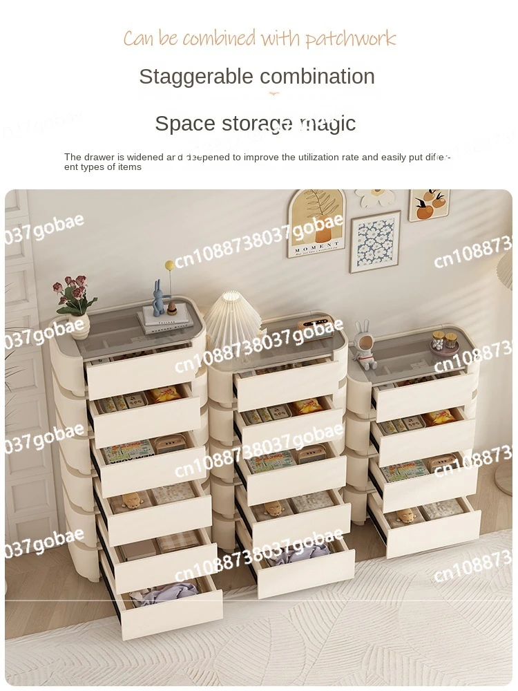 CX Cream Style Coffee Machine Table Small Apartment Living Room Corner Table Chest of Drawers