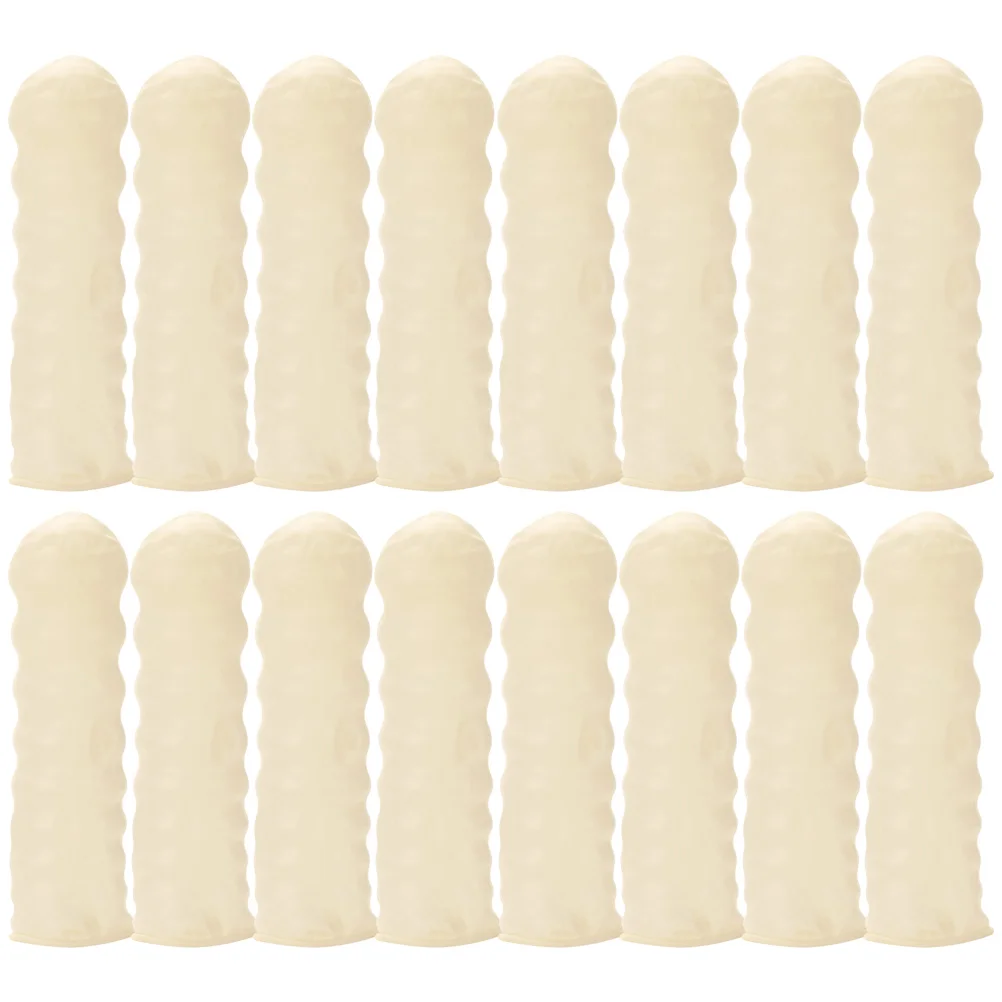 

50 Pcs Disposable Fingerstall Covers Protection for Tips Cots Glove Toe Breathable Wear-resistant Emulsion