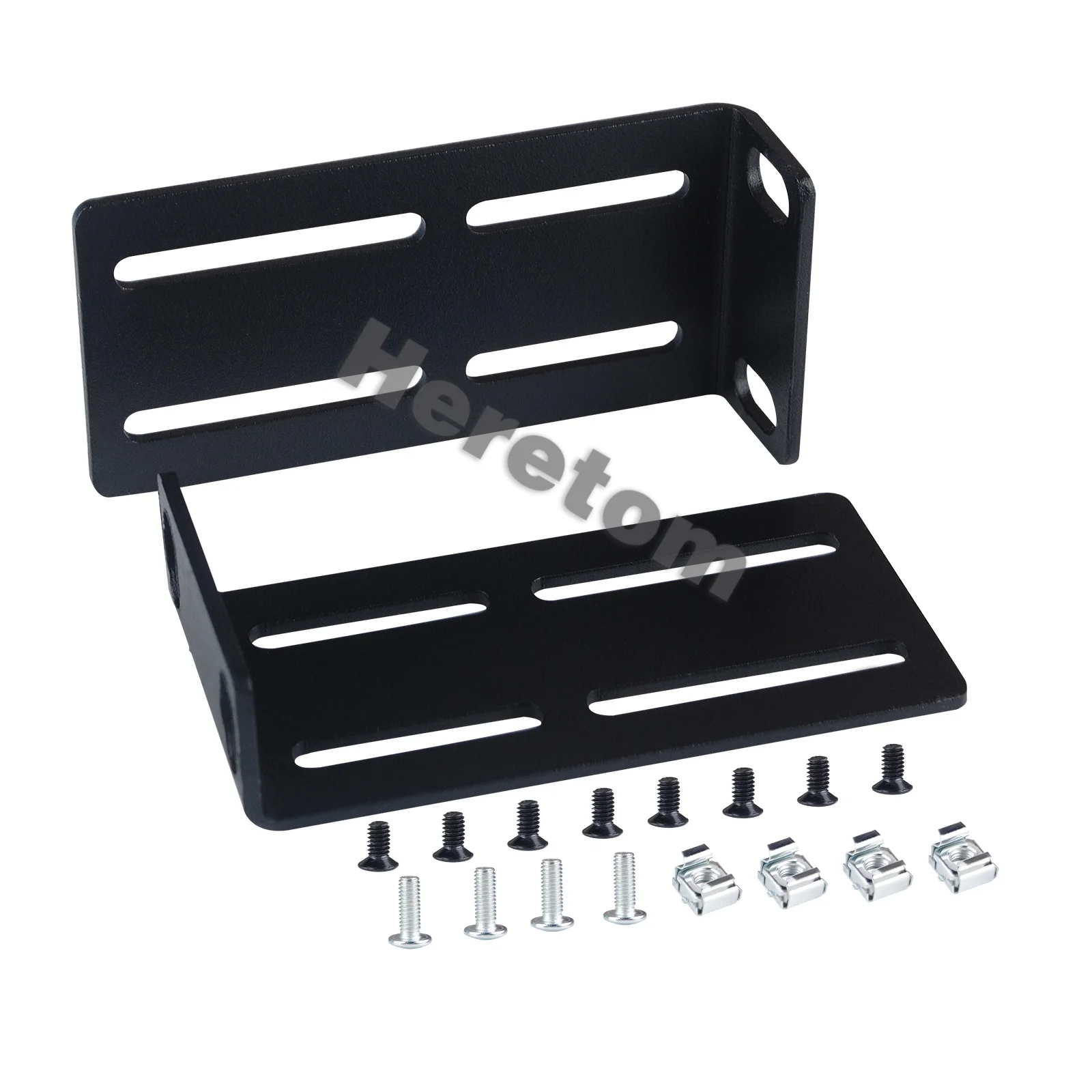 Heretom nuevo 1 par de soporte ajustable para máquina de 19 pulgadas con orejas colgantes aplicable para HP Procurve/Aruba Office Connect/Hpe
