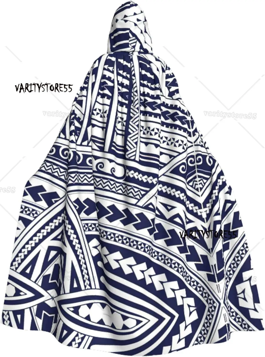 

Накидка-накидка в полинезийском стиле маори с племенным узором для взрослых, плащ с капюшоном для женщин и мужчин, костюмы на Хэллоуин, Рождественский косплей