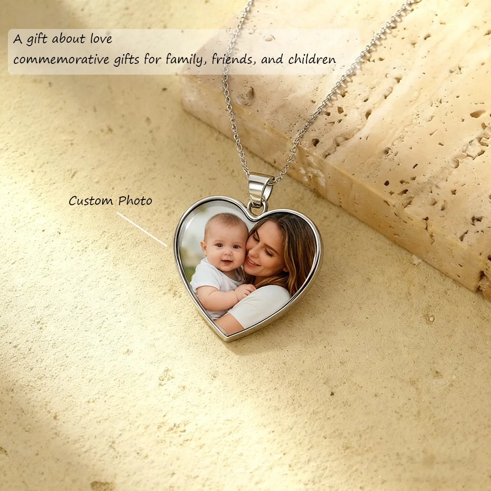 شخصية الوليد صور الخوخ القلب قلادة قلادة مخصص الطفل التبعي الولادة العاطفية تذكار للطفل دش الرضع #1