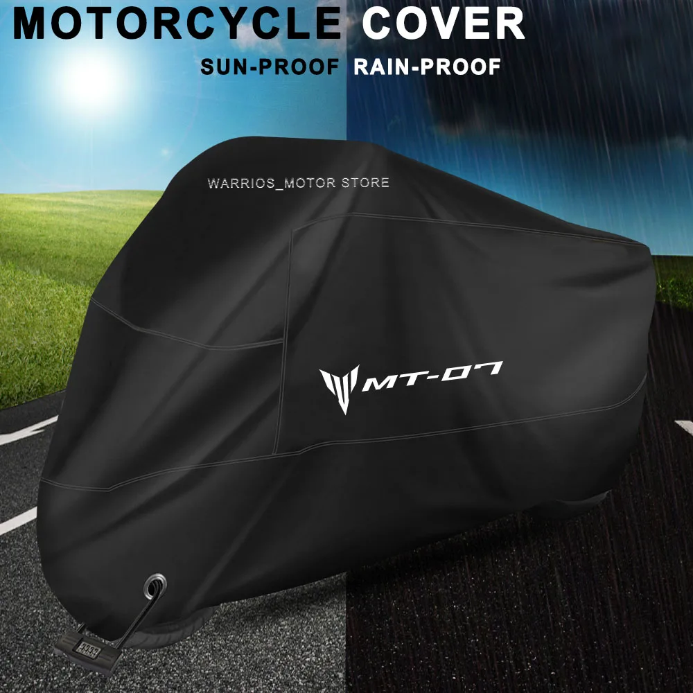 For MT-07 MT07 MT 07 2014-2022 2021 2020 Motorcycle Cover UV Protection Dustproof Snowproof Motorcycle Waterproof Cover