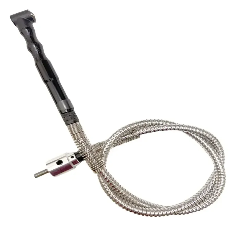 1set 90 degree Handpiece+stainless shaft for drill chuck grinder 6mm anging Flexible Shaft Grinder Mill Grinder Mesin