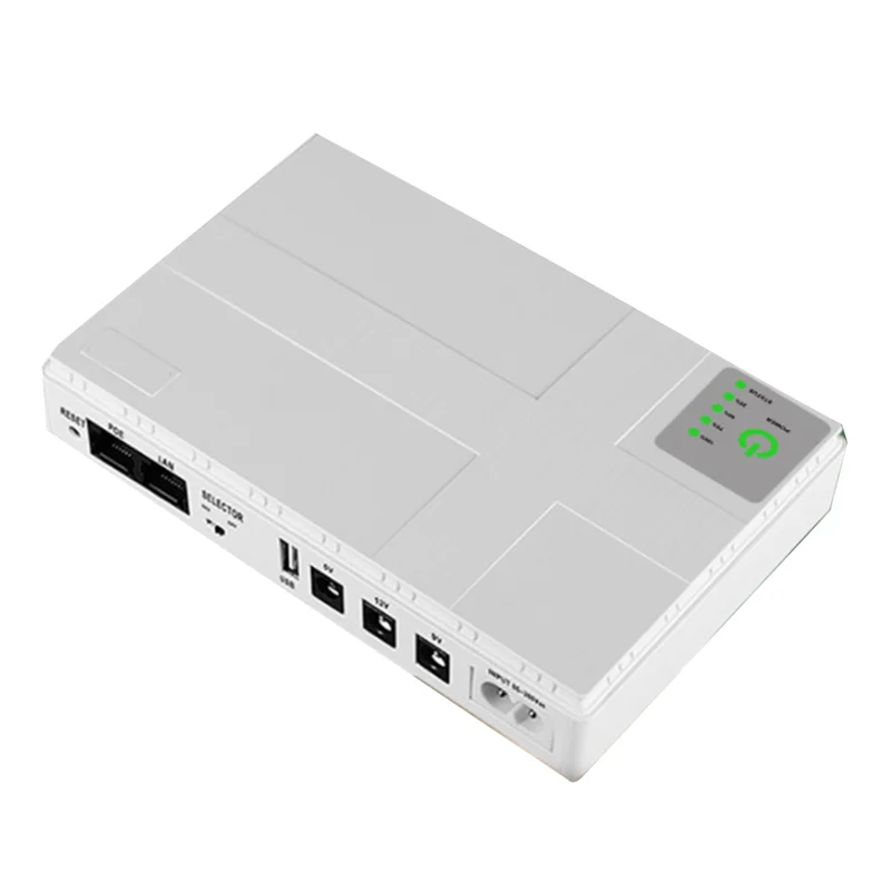 5V 9V 12V Uninterruptible Power Supply Mini UPS POE 10400MAh Battery Backup for WiFi Router CCTV(EU Plug)