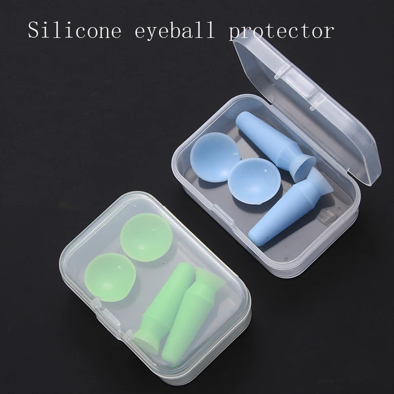 Cubierta protectora de silicona coreana para párpados, almohadilla de alambre integrado, protector de párpados doble, pieza de ojo protésico, ventosa